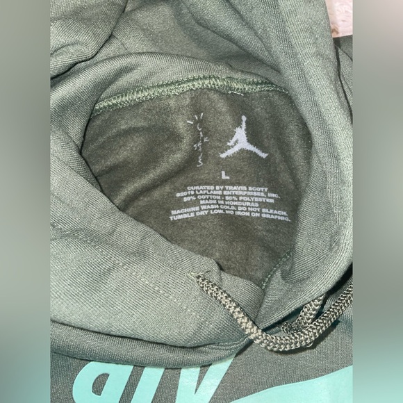 NWOT Authentic Travis Scott Jordan cactus Jack hoodie XL glow in the dark - Picture 3 of 4